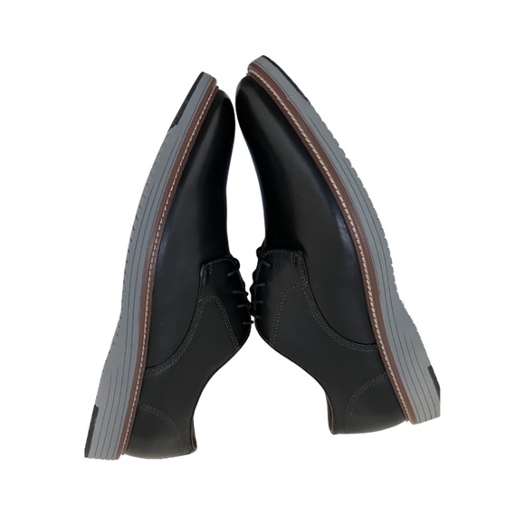 Mens Johnston & Murphy Upton Oxford in Black/Grey Leather. 20-3521 main image 5